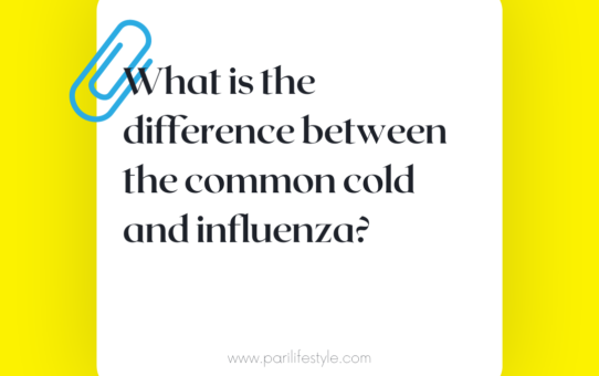 What is the difference between the common cold and influenza?